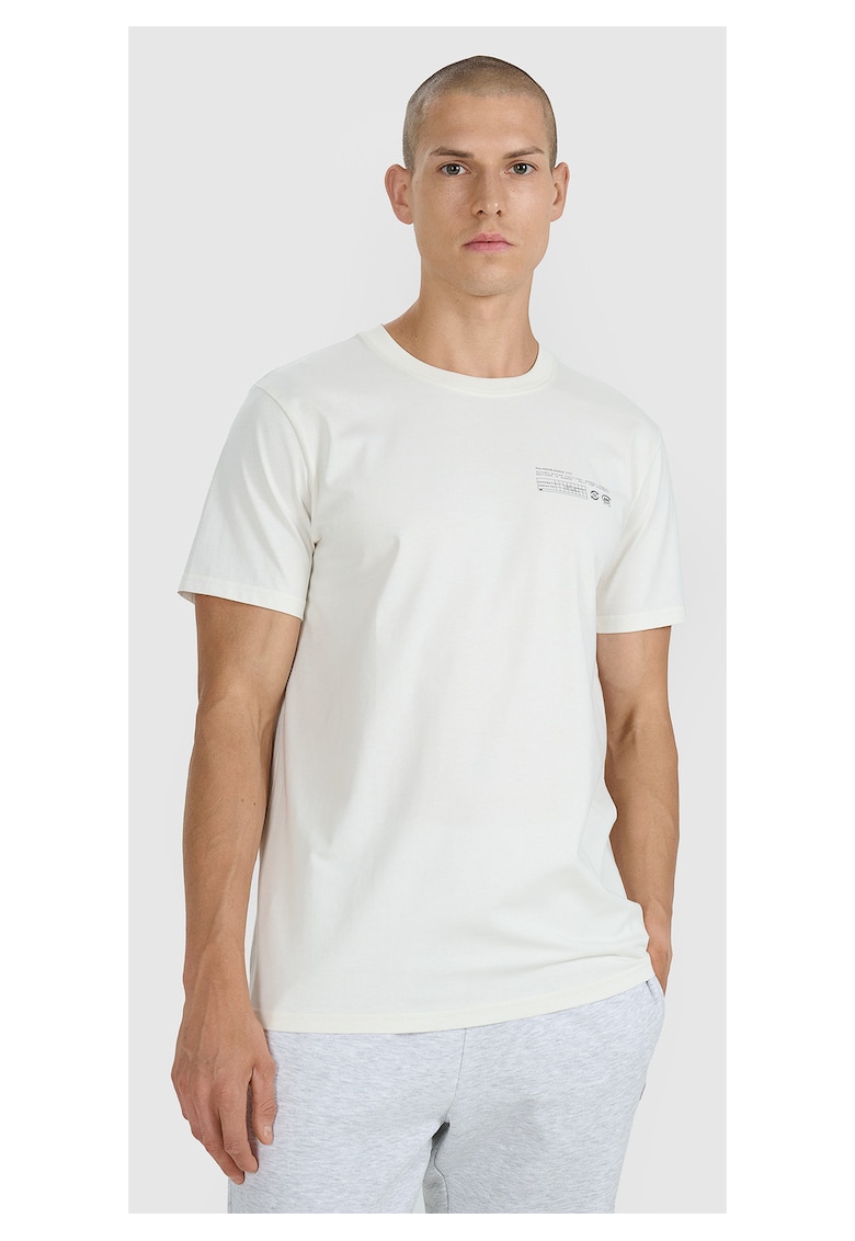 Tricou Barbati Bumbac - Alb Ecru