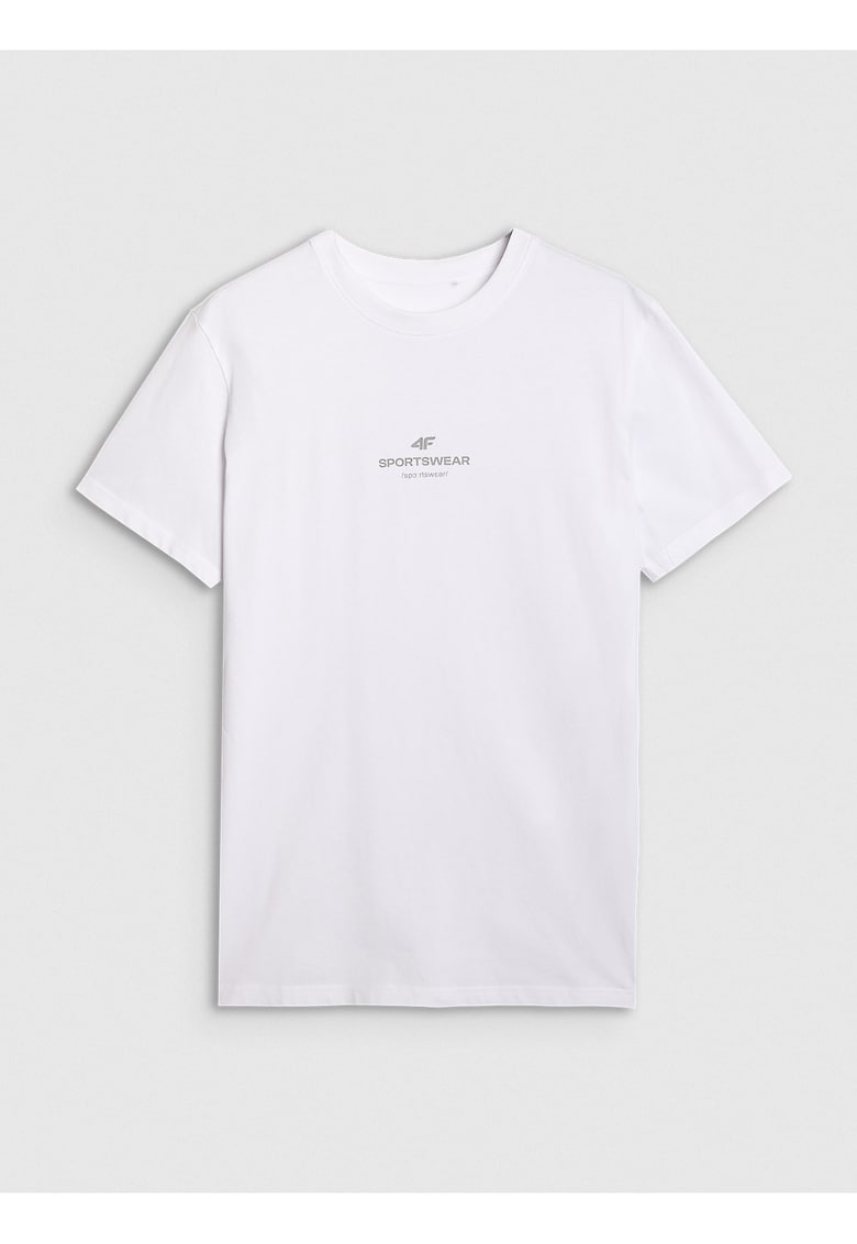 Tricou bărbați alb - bumbac 100% - regular fit - mărime - Alb