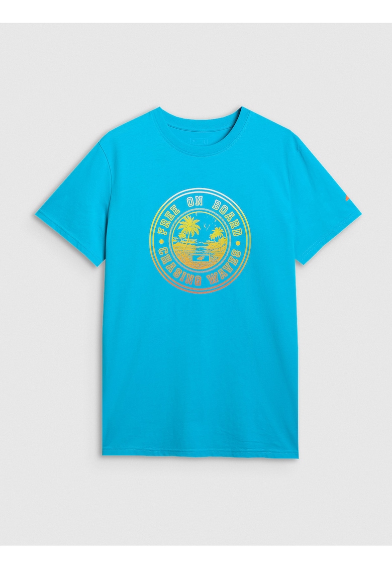 Tricou Barbati Albastru - Bumbac -