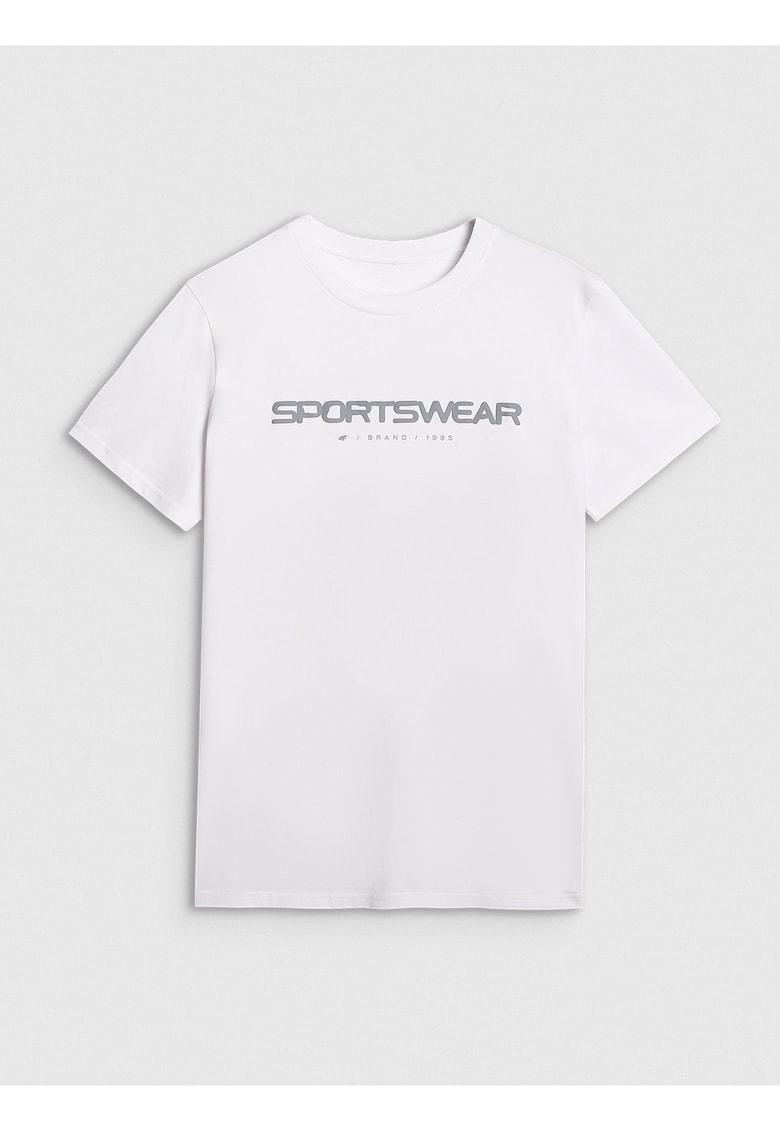 Tricou Alb Bumbac Sportstyle AW25 - Alb