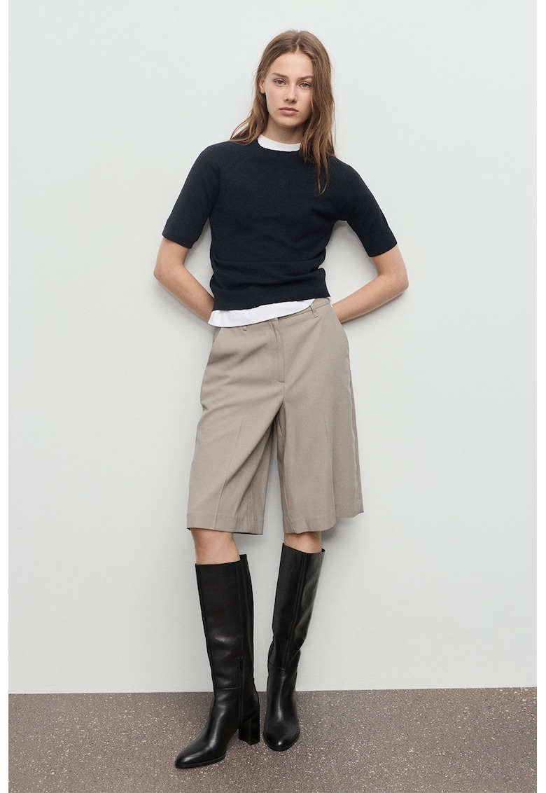 Pulover cu maneci scurte - Albastru ultramarin