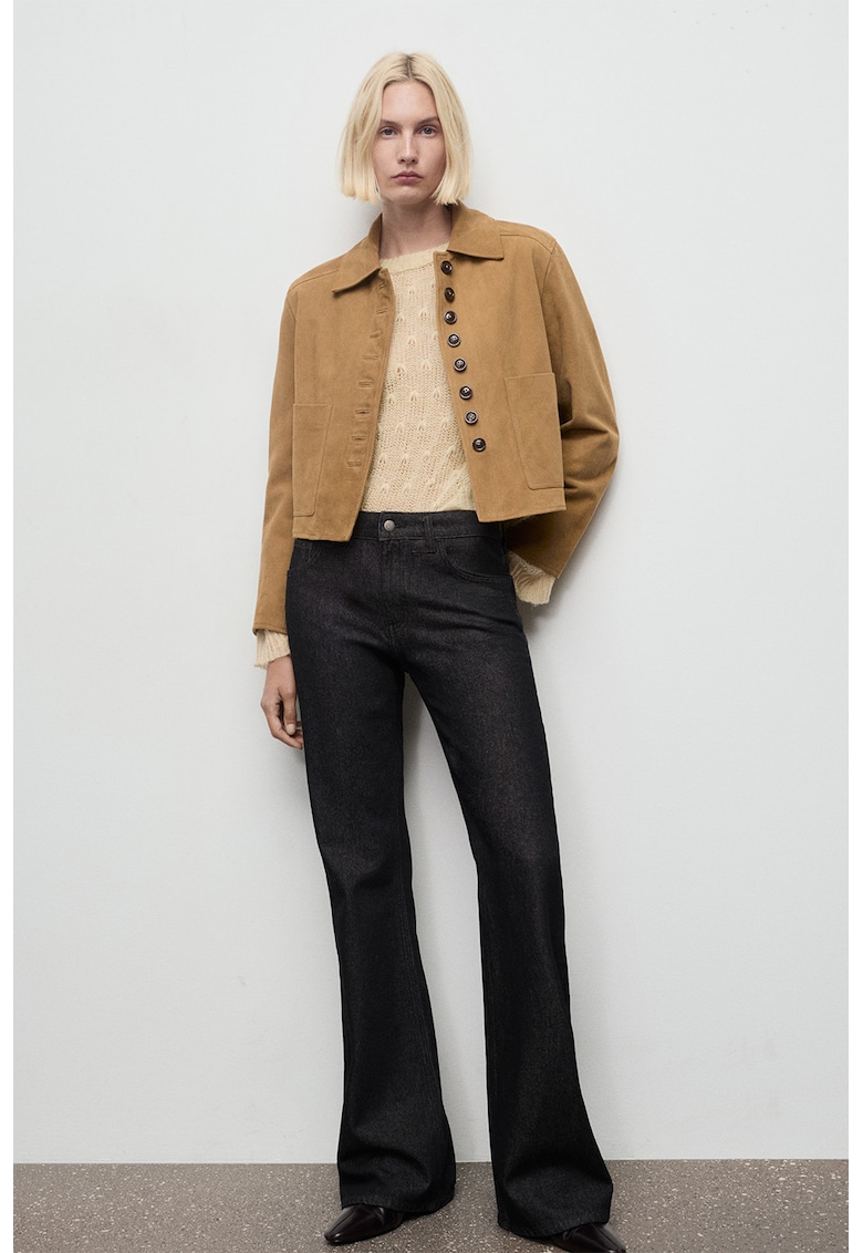 Pulover lejer tricotat fin