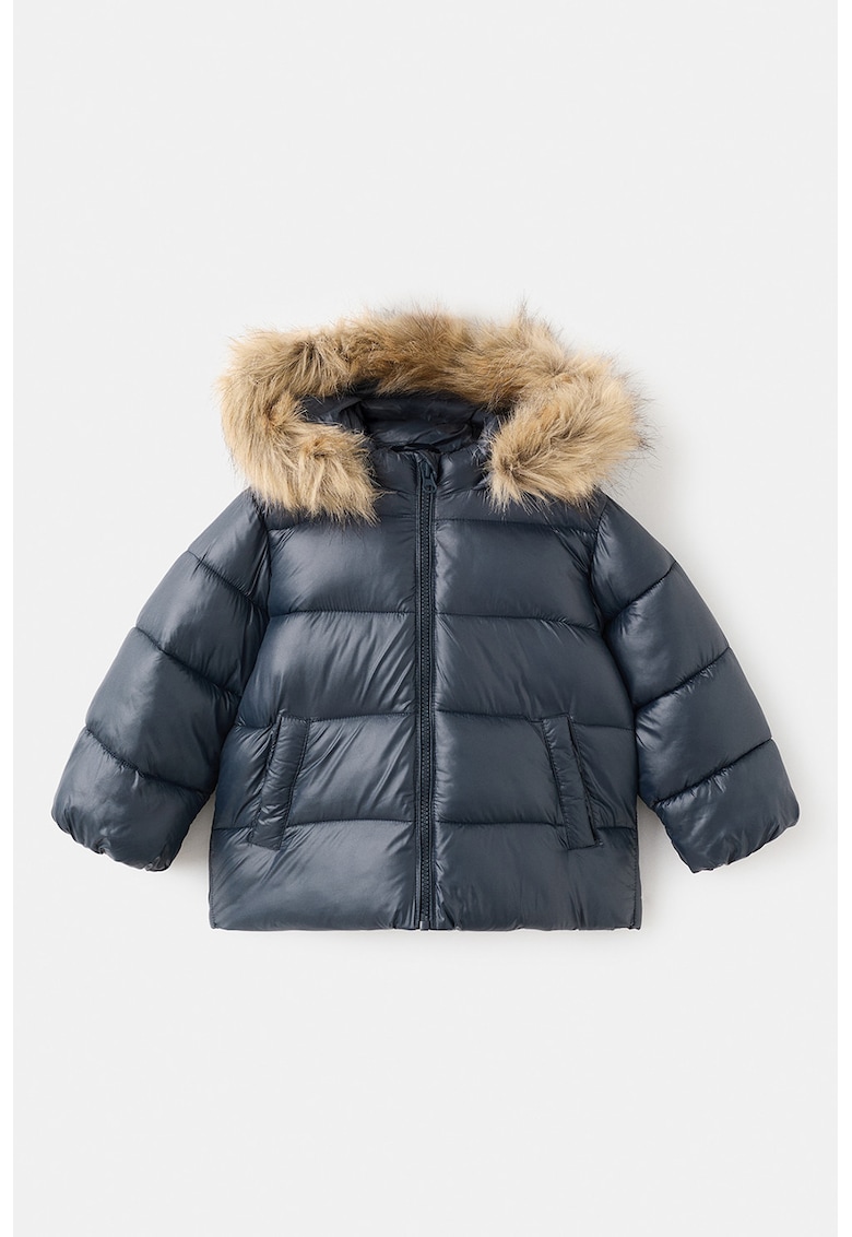 Geaca cu vatelina si gluga - Albastru ultramarin