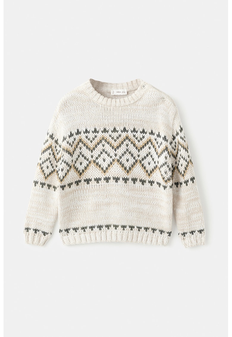 Pulover tricotat cu model