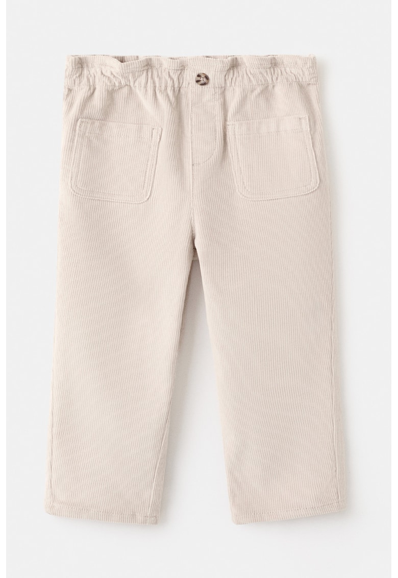 Pantaloni din reiat cu talie elastica