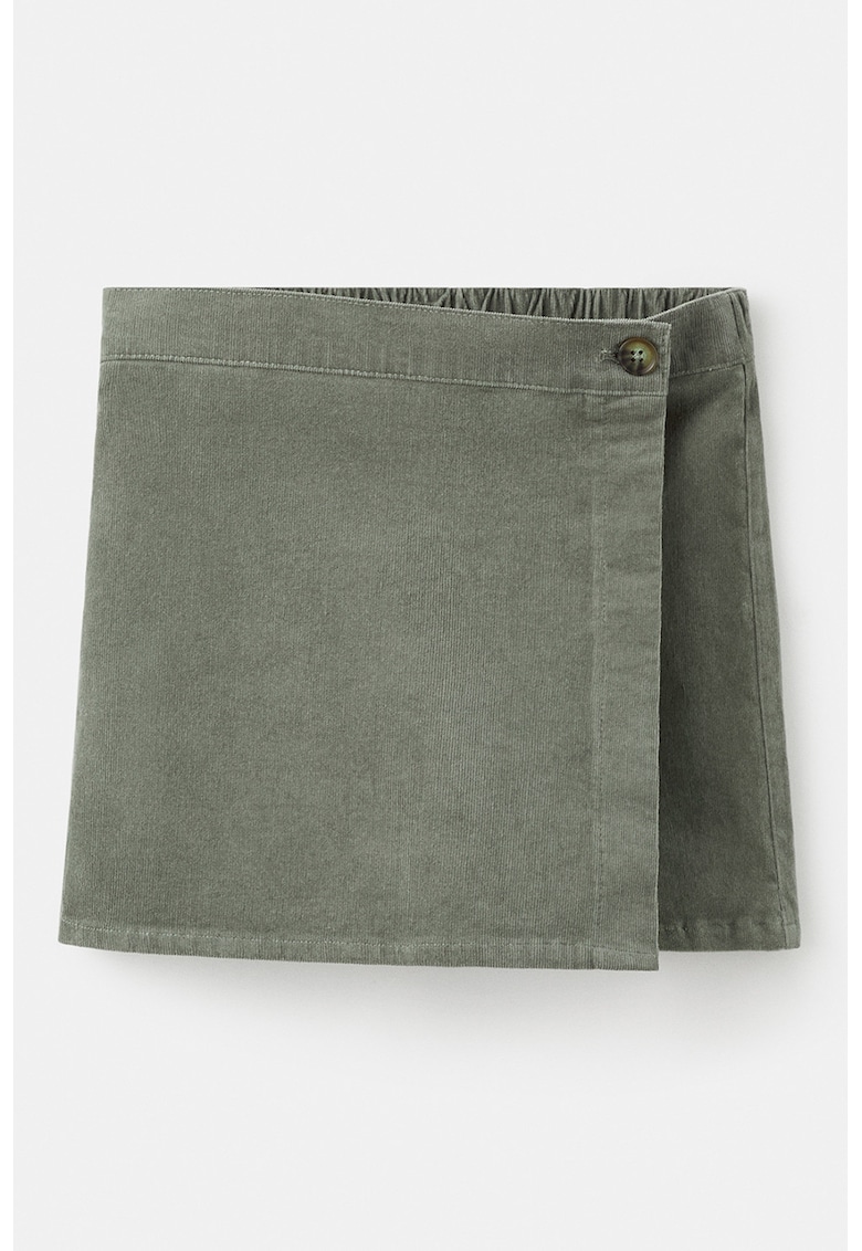 Fusta-pantalon scurta din reiat