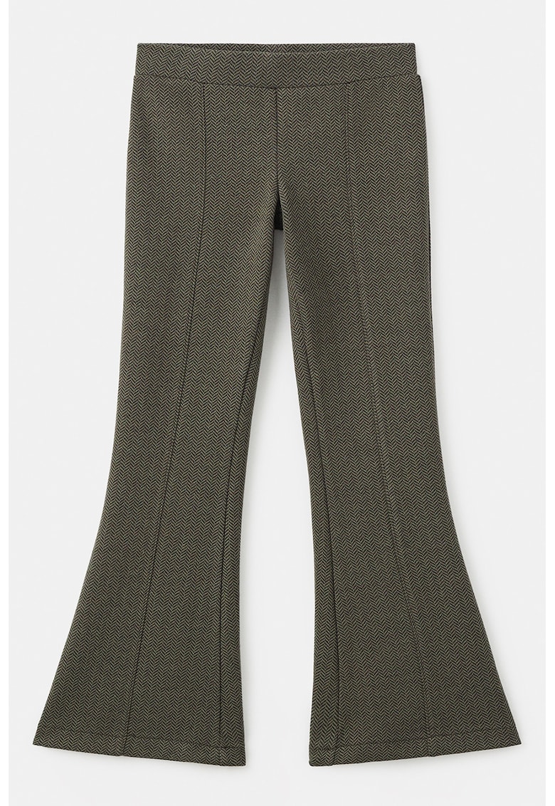 Colanti evazati cu talie medie - Maro cognac/Kaki