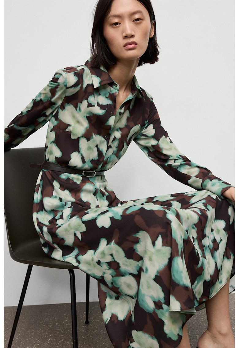 Rochie midi cu imprimeu floral