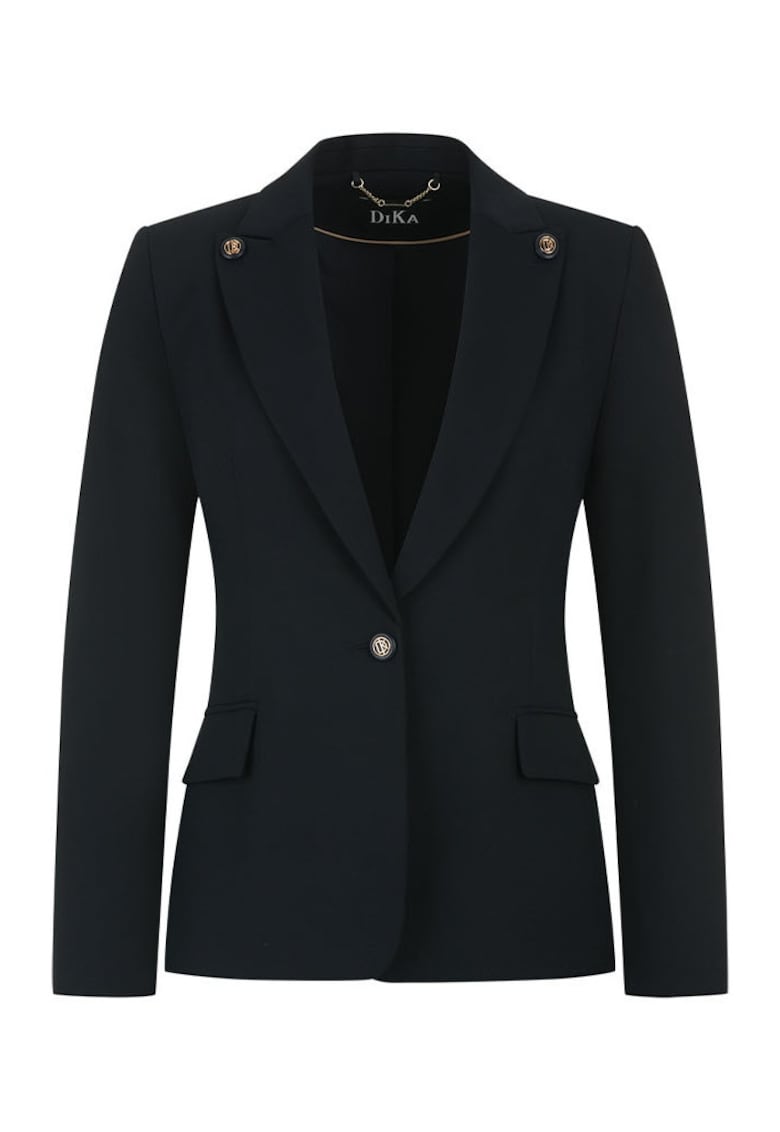 Sacou cu revere decupate si clapete