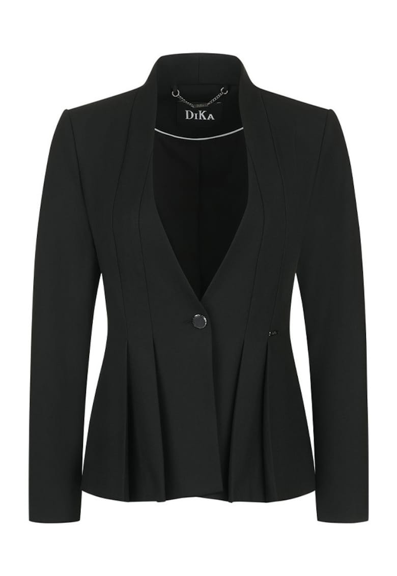 Sacou cu pliuri si decolteu in V