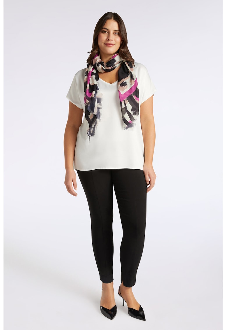 Tricou cu partea frontala din satin