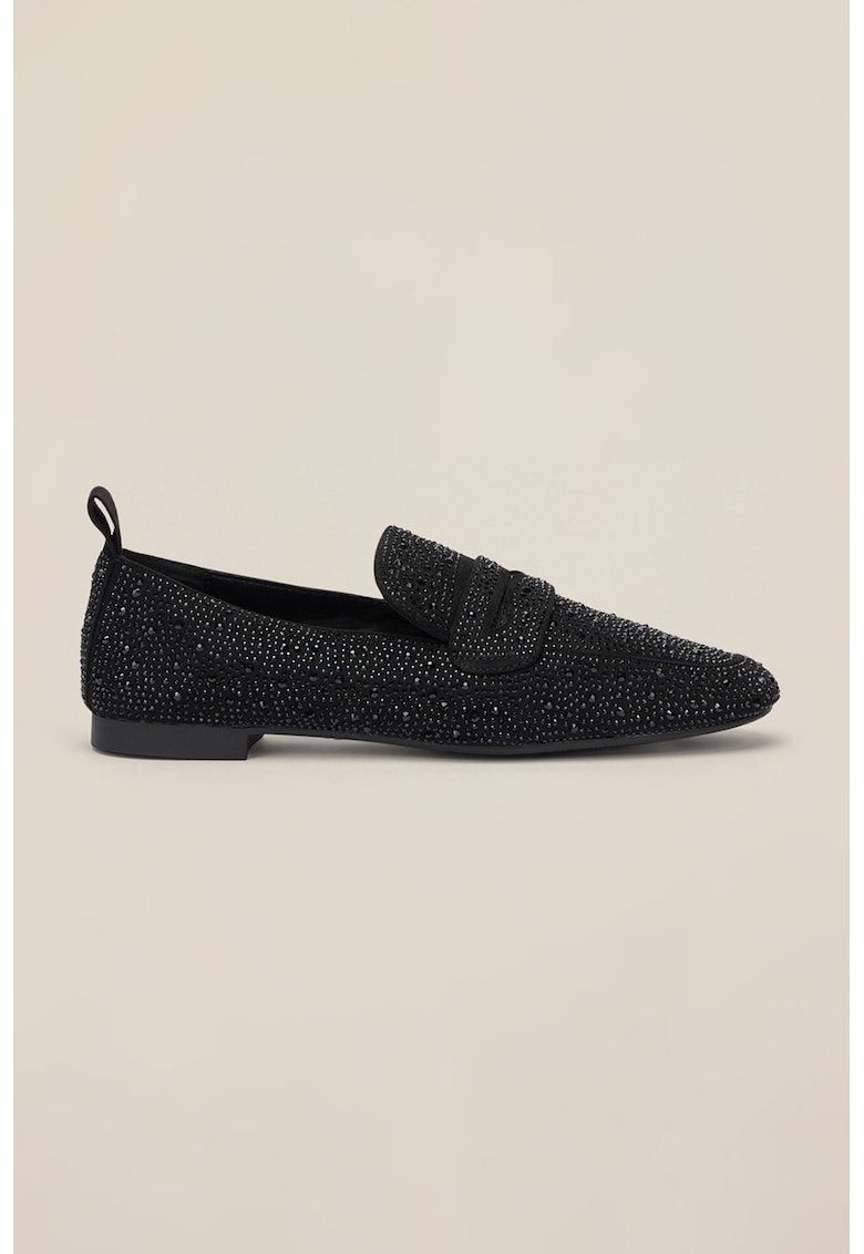 Pantofi loafer cu strasuri
