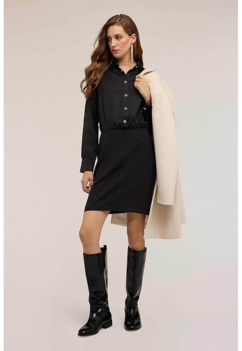 Rochie mini cu maneci lungi