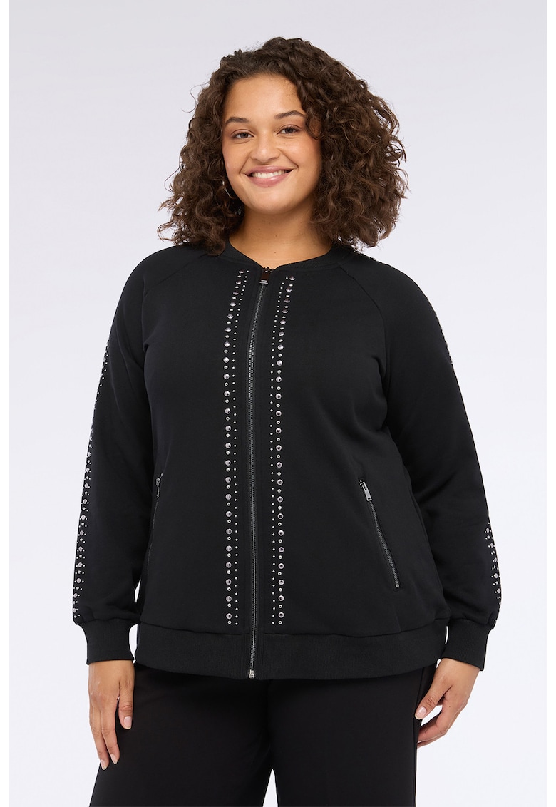 Bluza de trening regular fit cu fermoar