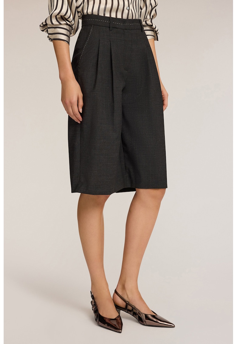 Bermude din amestec de lana virgina