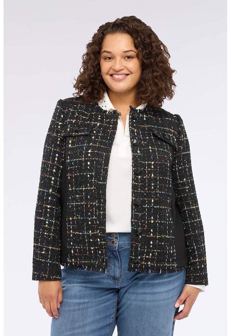 Jacheta din tuid cu strasuri