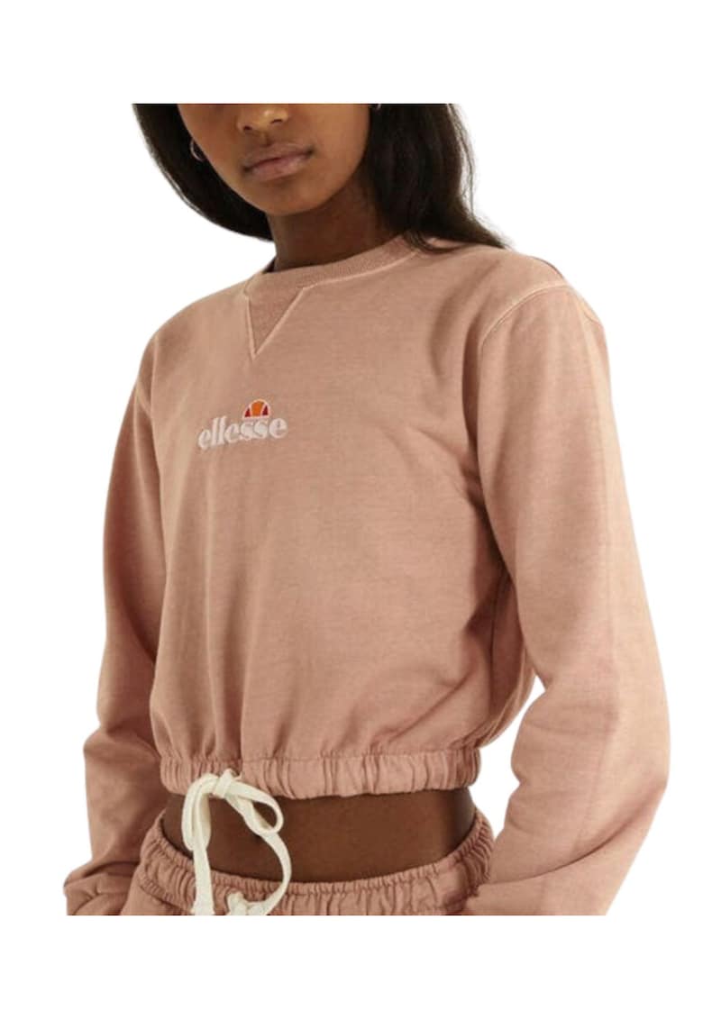 Bluza de trening crop cu terminatie ajustabila -