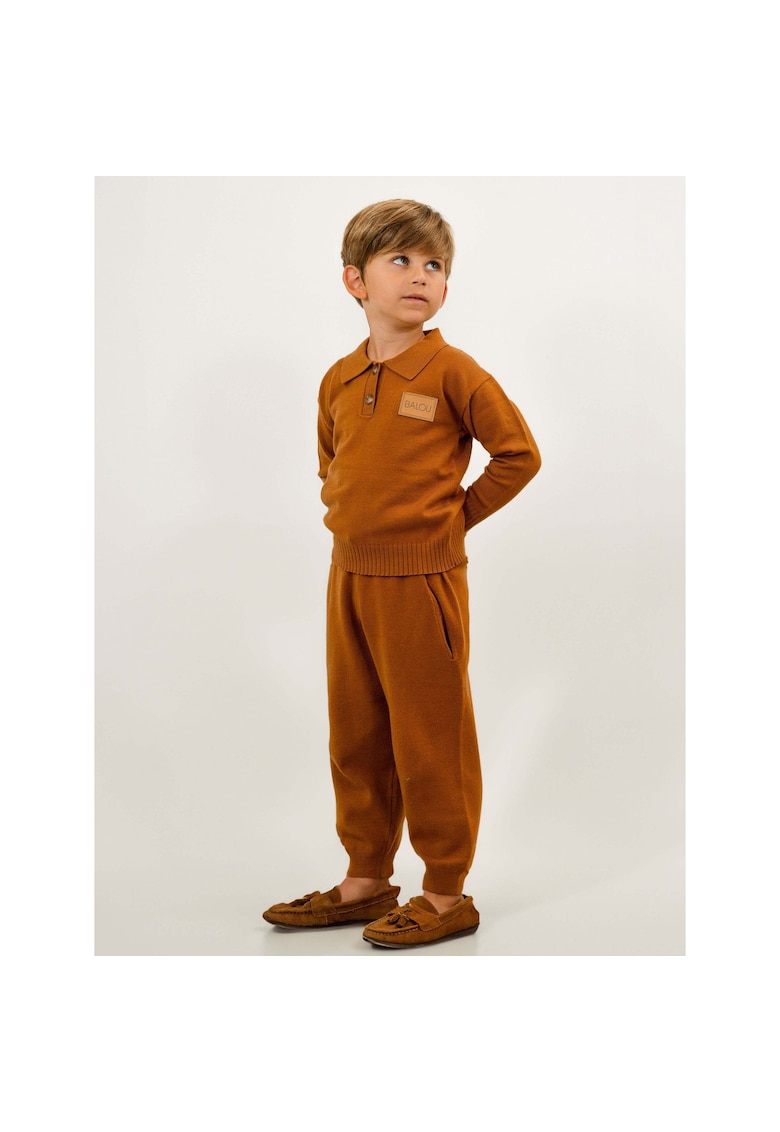 Pantaloni uni cu snur