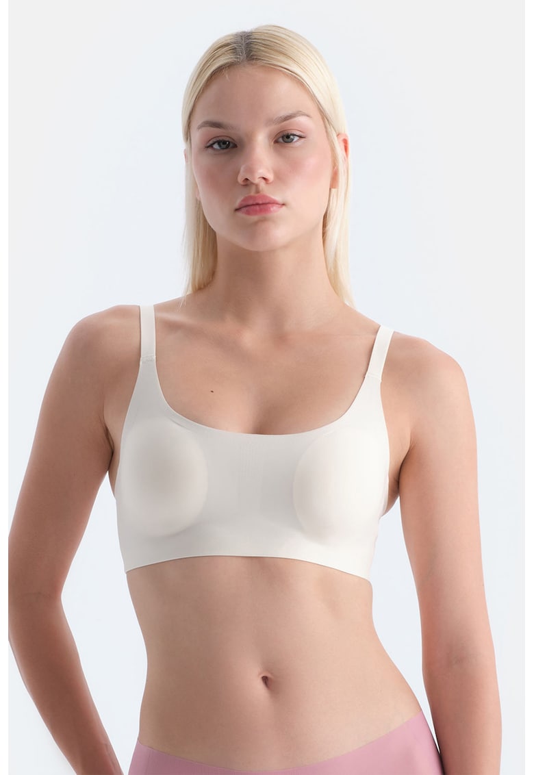 Sutien fara sustinere metalica cu burete - Alb murdar