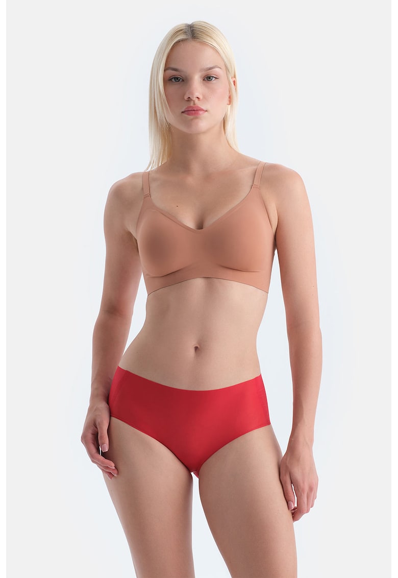 Chiloti hipster fara cusaturi - Rosu