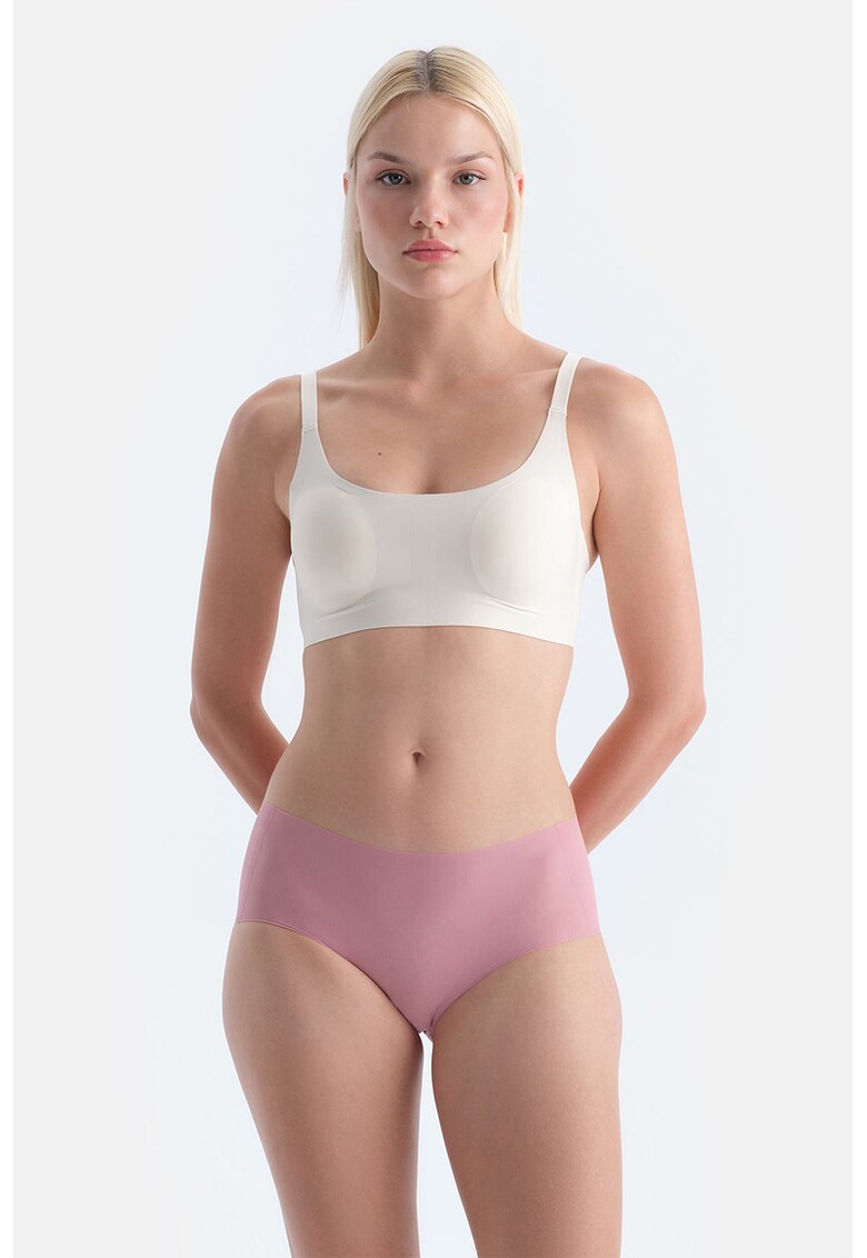 Chiloti hipster fara cusaturi - Roz pastel