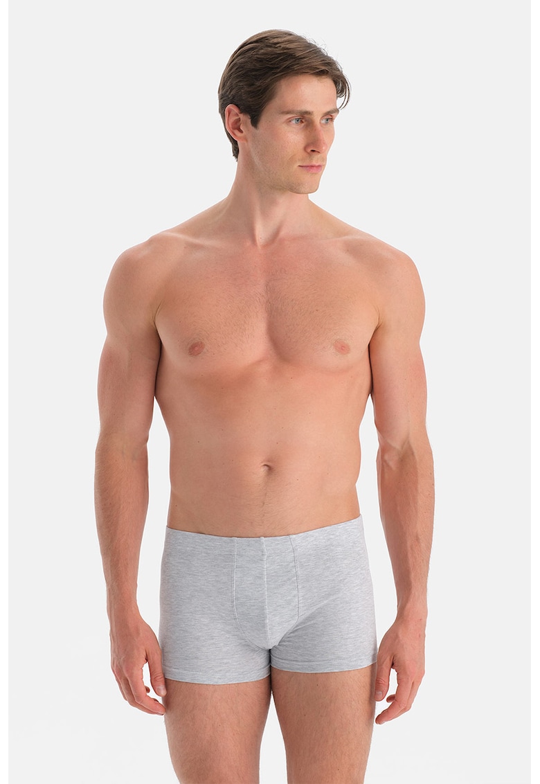 Set de boxeri din amestec de bumbac - 2 perechi - Gri deschis