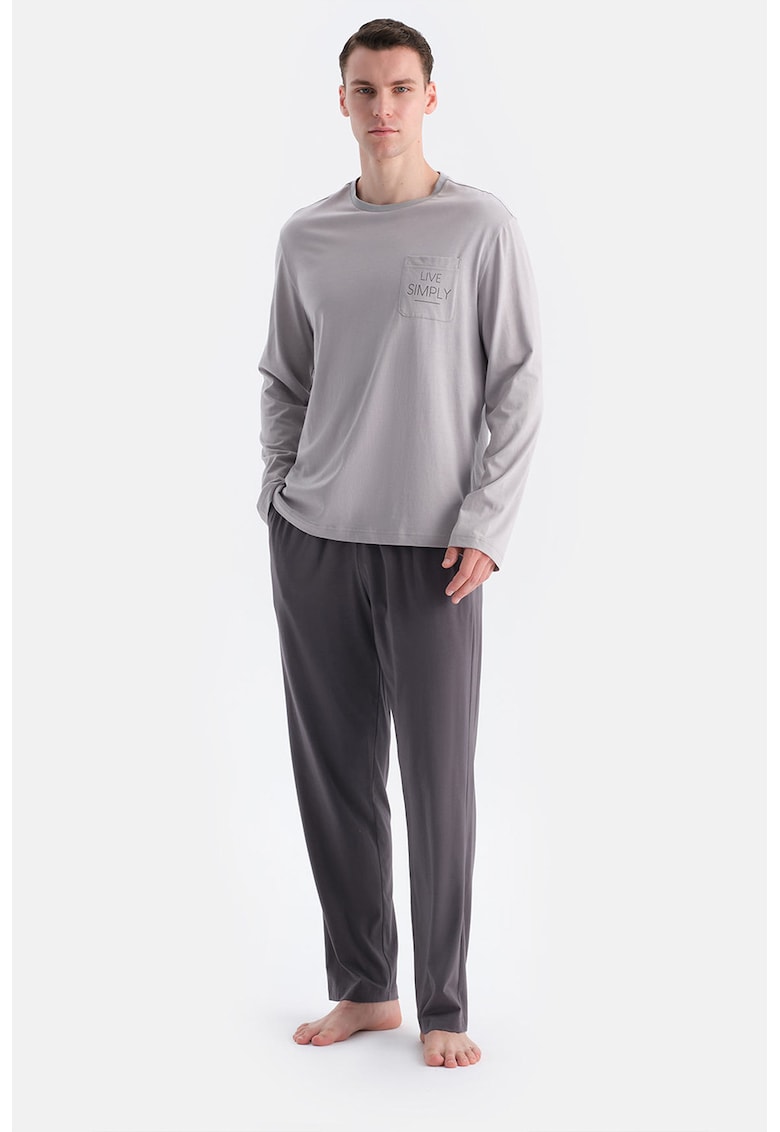 Pijama lunga de bumbac