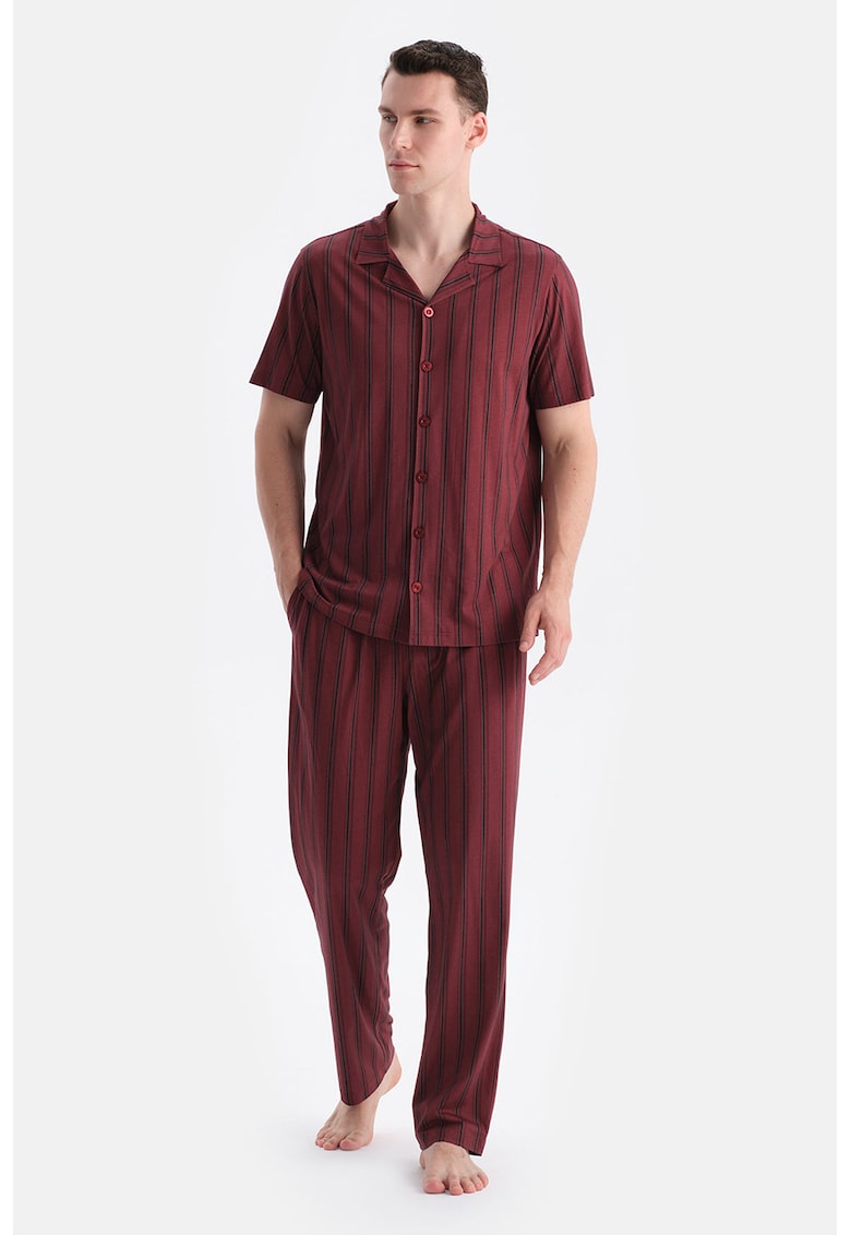 Pijama in dungi - din amestec de bumbac