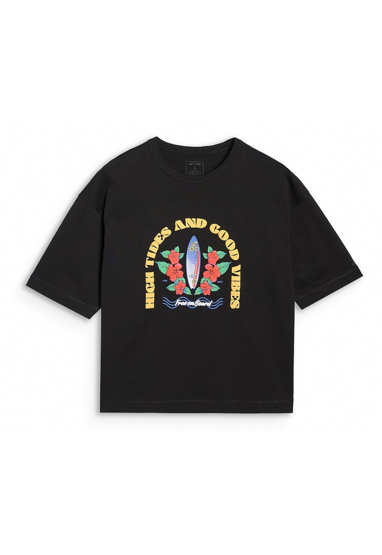 Tricou Negru Bumbac - Negru