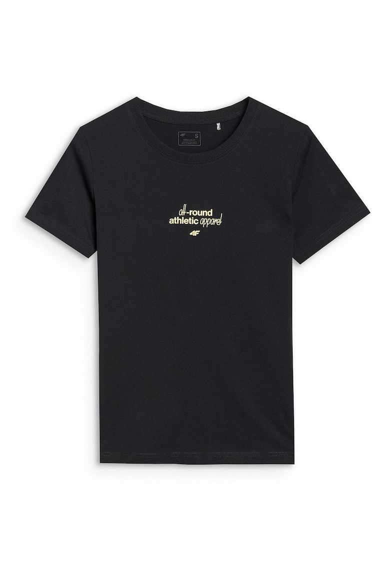 Tricou Negru - Bumbac - XS-XXL - Negru