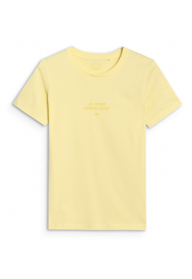 Tricou bumbac 100% - galben pal