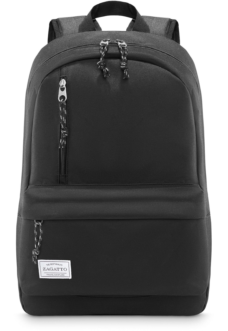 Zagatto Rucsac urban - Compatibil laptop - 40x30x15 cm - Negru - ZG788