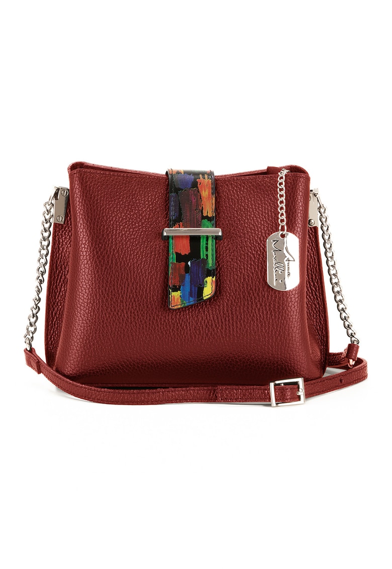 Geanta crossbody de piele cu aspect texturat Vida