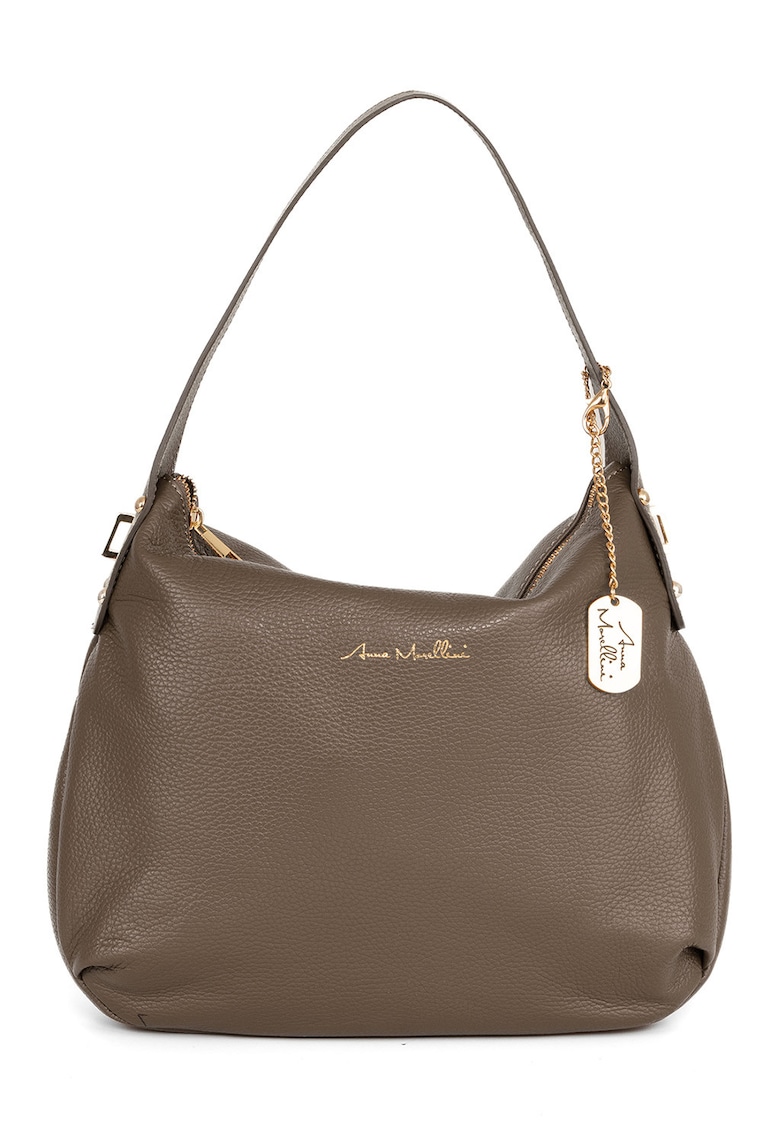 Geanta din piele cu bareta aditionala de umar