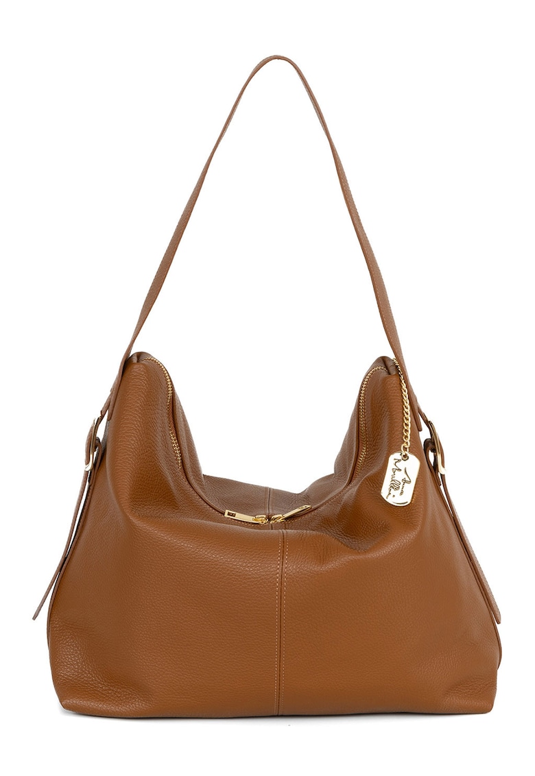 Geanta uni de piele cu bareta de umar