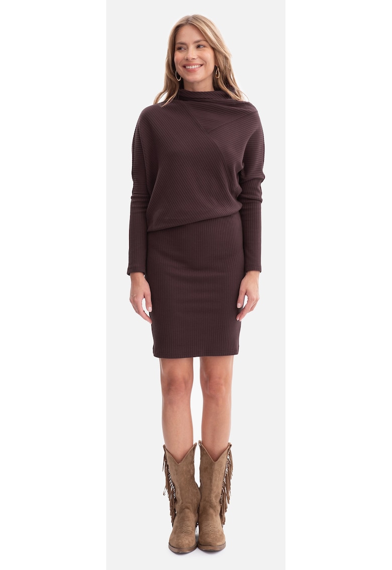 Rochie mini B309 - tricot - maneci lungi - 654987