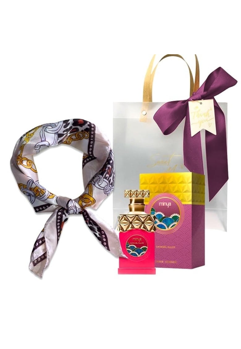 Set cadou  Minya Caramel Dulce - Apa de Parfum - Femei - 100 ml + esarfa satinata