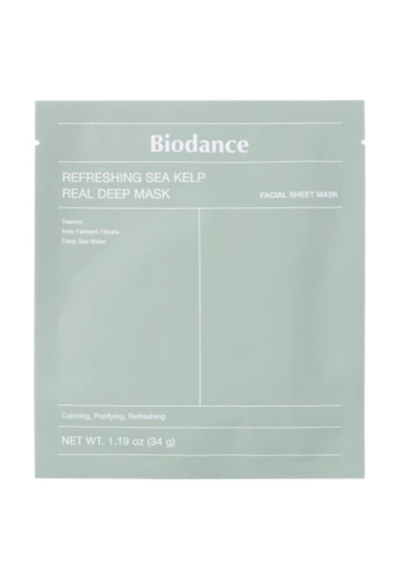 Masca de fata  cu alge marine - hidratanta si racoritoare - 1 buc - pentru ten gras Masca de fata  cu alge marine - hidratanta si racoritoare - 1 buc - pentru ten gras