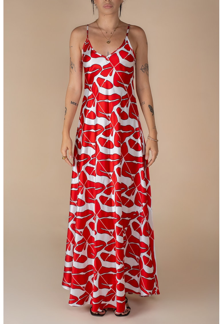 Rochie lunga A line model floral