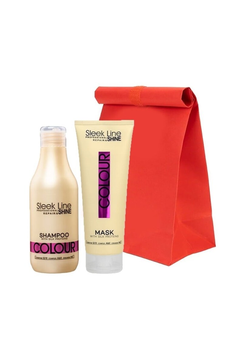 Set Colour – Sampon - 300 ml si masca cu proteine din matase pentru par vopsit - 250 ml