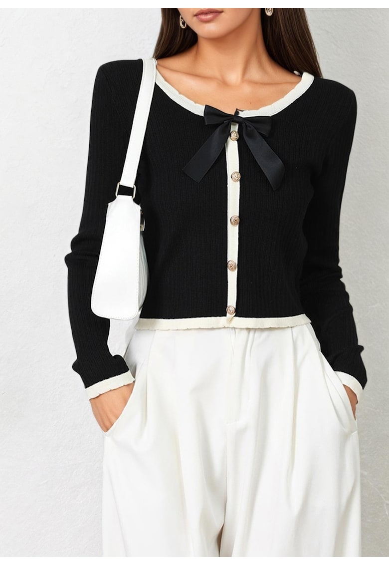 Bluza crop in culori contrastante Z-116 M9 18180