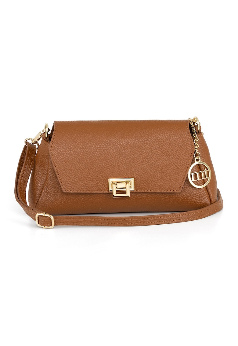 Geanta crossbody cu bareta detasabila - Caramel
