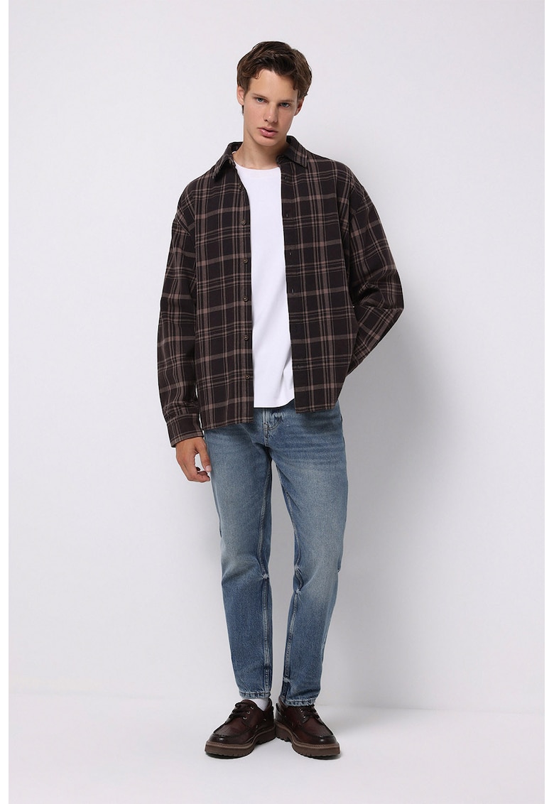 Blugi regular fit - Albastru melange