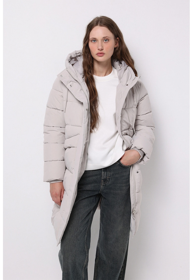 Geaca lunga cu vatelina