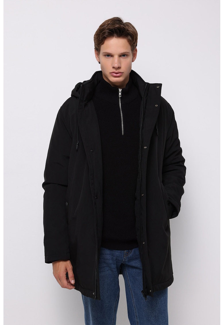 Colins Geaca parka cu gluga - Negru