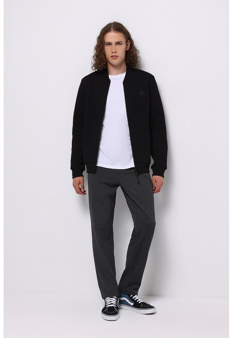 Pantaloni regular fit - Gri antracit