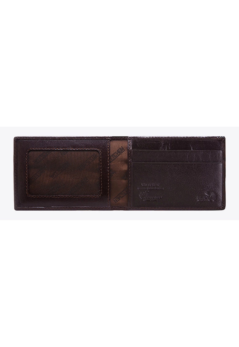 Wittchen Etui pentru carduri piele naturala - 2 locuri pentru carduri - 7 -5x10 -5cm - culoare maro inchis
