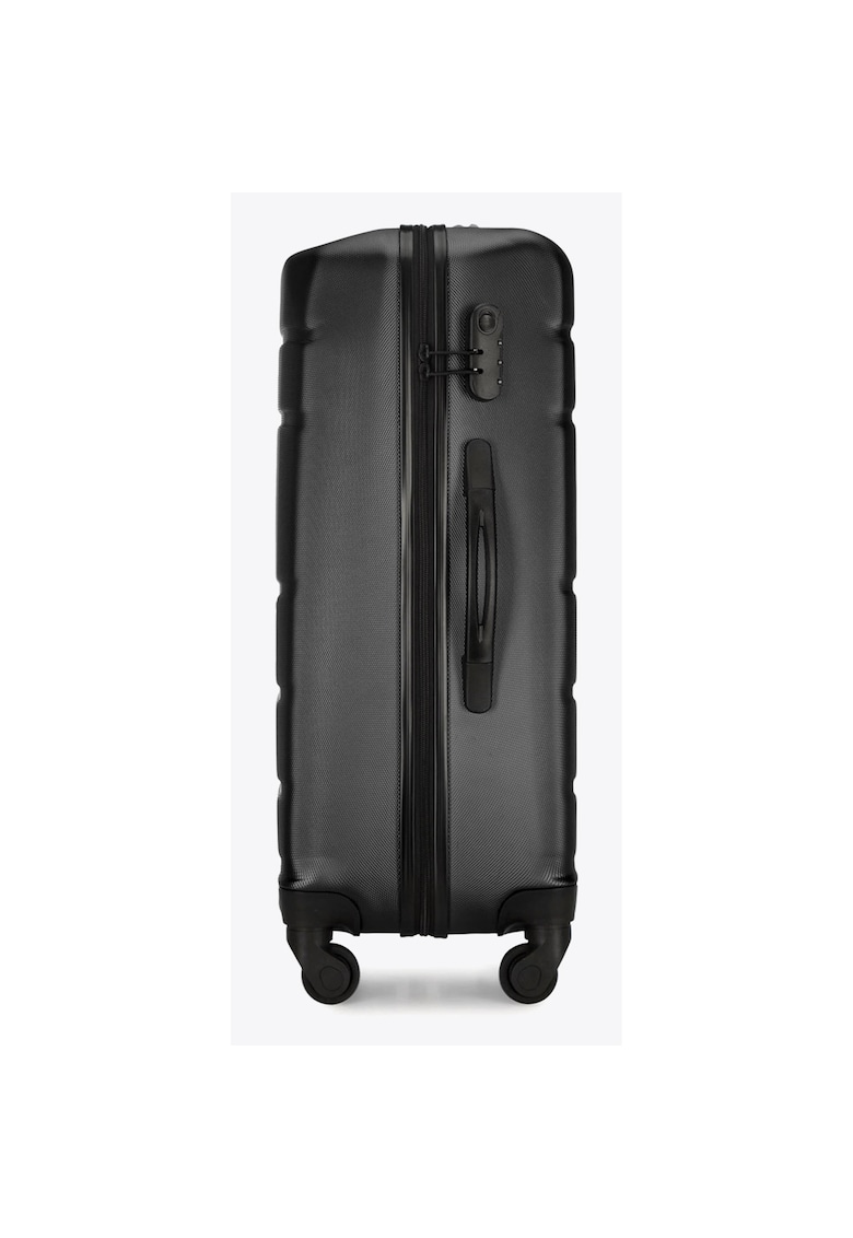 Troler Globe - ABS - 4 roti - negru - 55x35x23cm