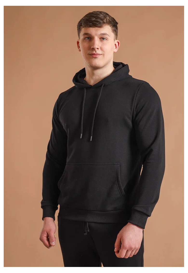 Hanorac din bumbac cu gluga pentru barbati