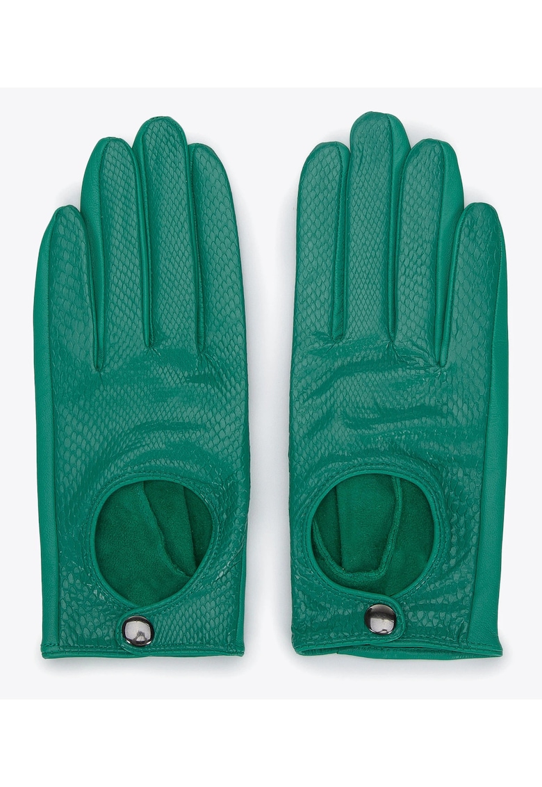 Wittchen Manusi de sofat din piele pentru femei - clasice - verde - piele naturala - verde